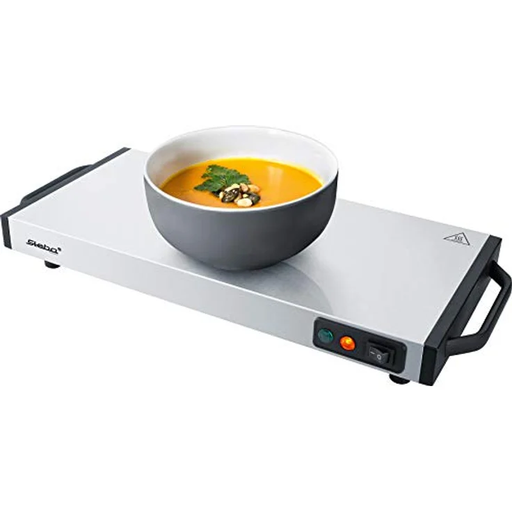 Steba Warmhalteplatte-Wärmespeicherplatte WP 110, Warmhaltefläche 40 x 20 cm, sehr kurze Aufheizzeit von max. 10 Min., auch mobil stromlos einsetzbar, mindestens 60 Min. Wärmeabgabe – Bild 3