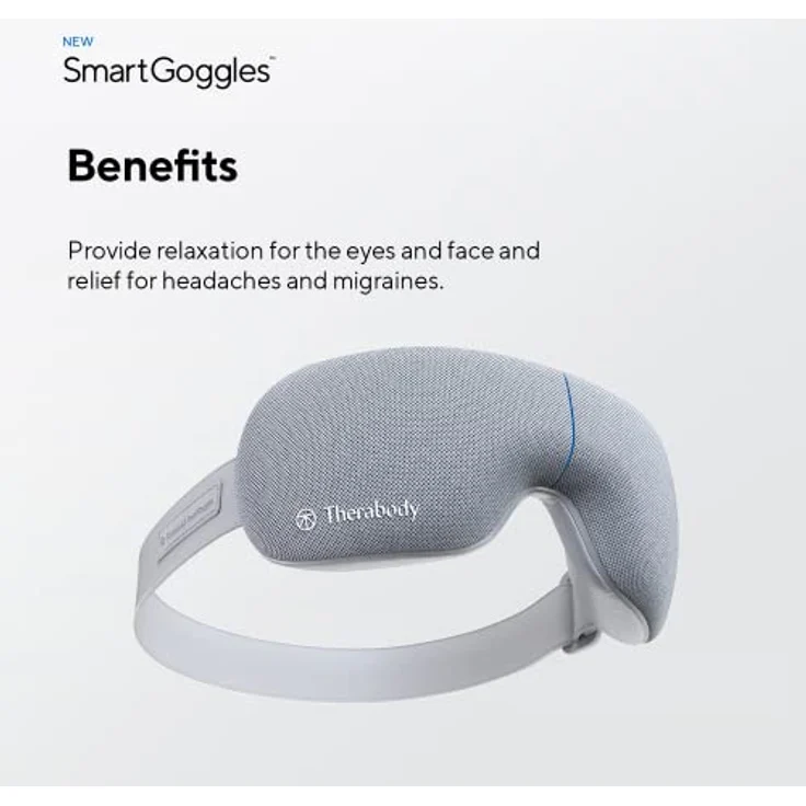SmartGoggles von Therabody, beheiztes Augenmassagegerät, 3 Modi für Migräne und Schlaf, Augenmassagegerät. – Bild 2