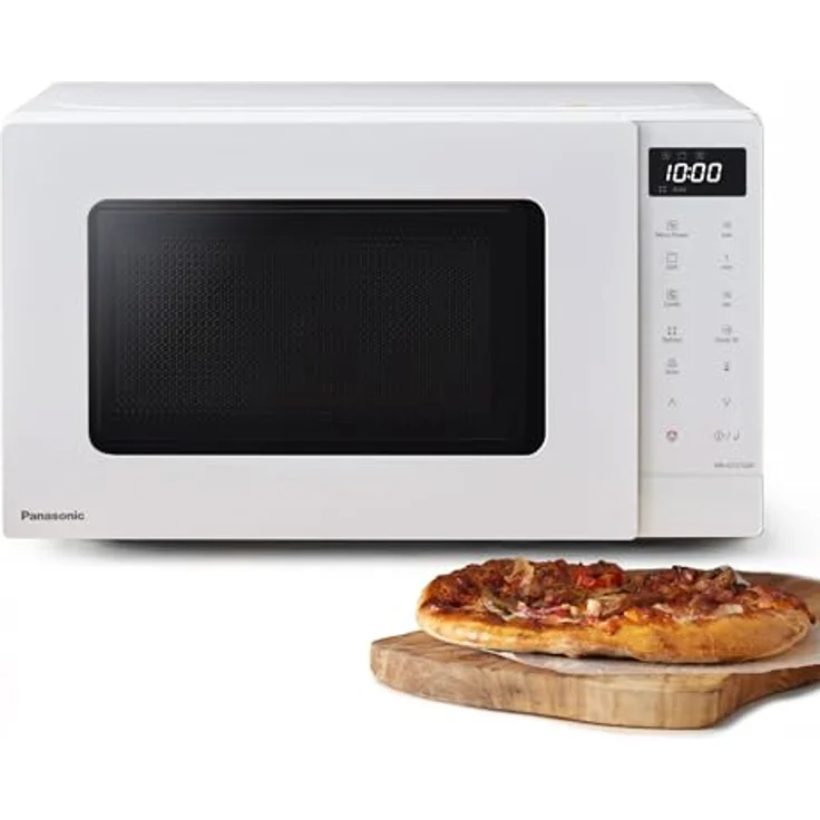 Panasonic NN-GT21QWEPG 20L Grill-Mikrowelle, 800 W, 1000 W Grill, LED-Display, automatisches Auftauen, 12 Automatikprogramme, Timer, weiß – Bild 2