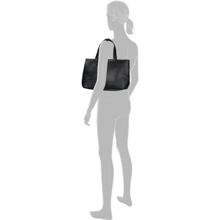 Tom Tailor Marla Handtasche, 30 cm, schwarze Kunstleder-Tasche mit verstellbarem Schulterriemen und Reißverschlussfach – Bild 3