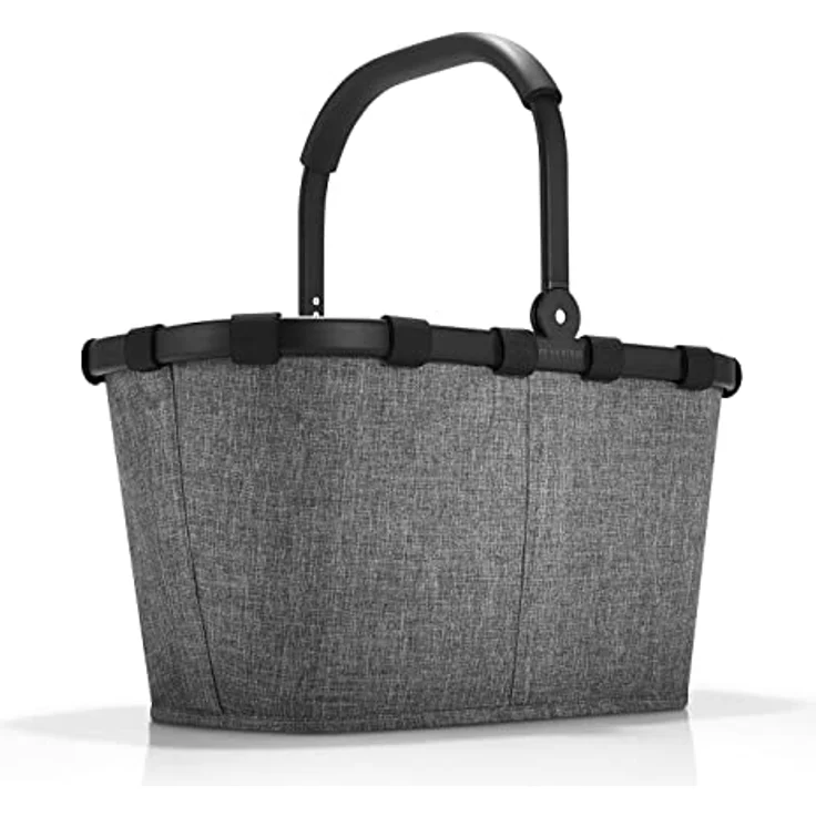 reisenthel carrybag Twist Silver - Stabiler Einkaufskorb mit viel Stauraum und praktischer Innentasche – Elegantes und wasserabweisendes Design – Bild 1