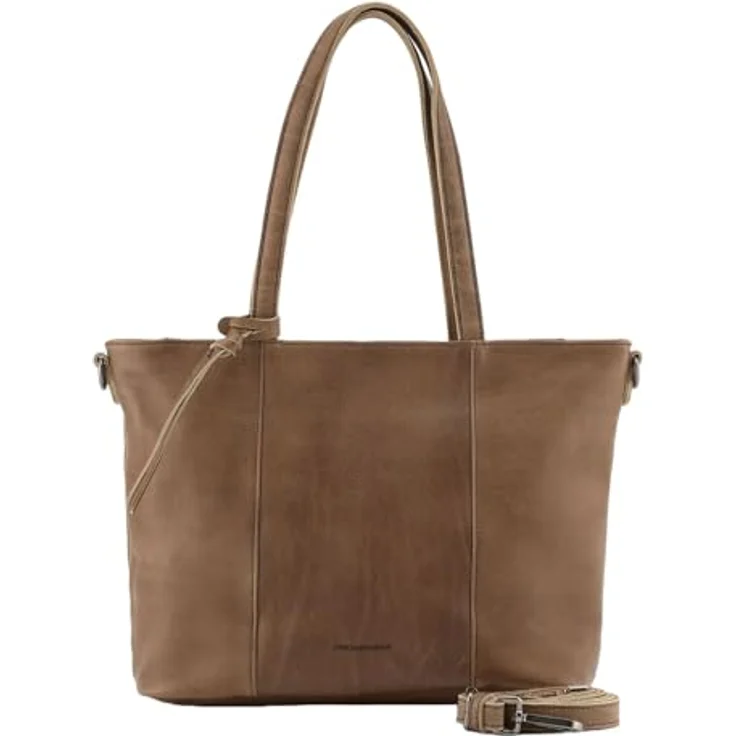 FredsBruder My Forever Friend Shopper Tasche aus 100% Leder, 41 cm, braun – Bild 1