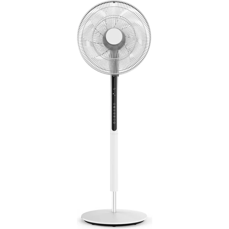 Fakir VC80DC Standventilator, 2400 m³/h, 55 dB, 33 Watt, Schwarz/Weiß, versandkostenfrei
