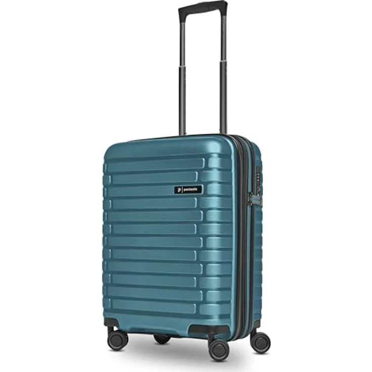 Pactastic Hartschalen Kabinen-Koffer | Kleiner Cabin-Trolley 40 x 20 x 55 cm von 40 auf 48 Liter erweiterbar | aus hochwertigem Polypropylen | 4 Doppelrollen & TSA-Schloss (Collection 04) – Bild 1