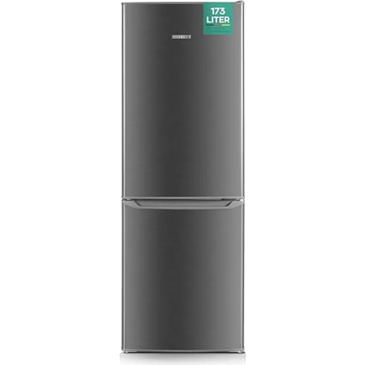 Heinrich´s Kühlgefrierkombination 173L, LED Beleuchtung, leise 40dB, große Tiefkühlboxen, 7 Temperaturstufen, Heinrich´s(inox) – Bild 1