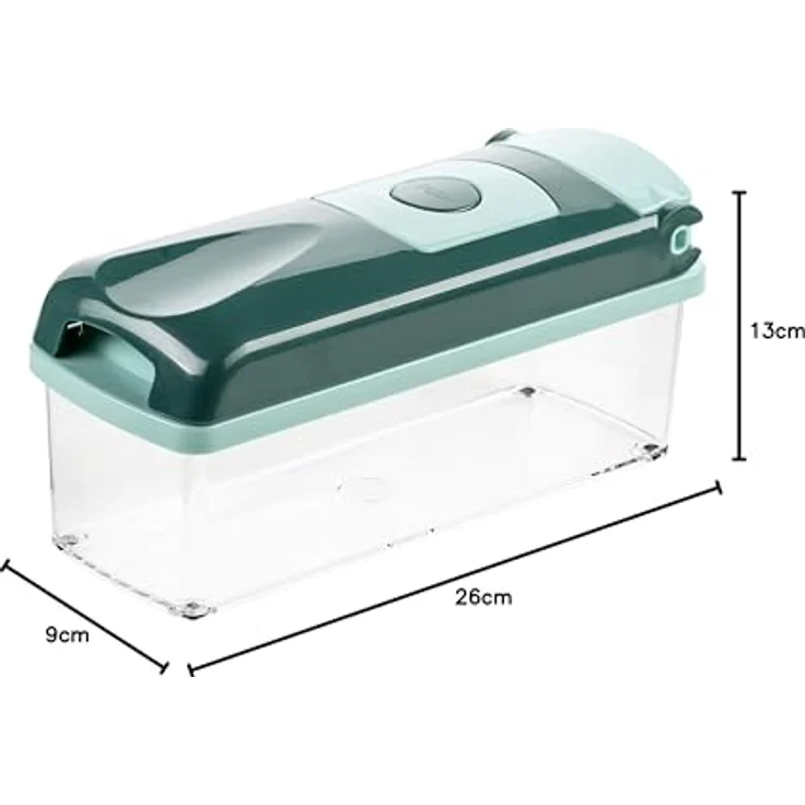 Genius Nicer Dicer Plus 18 Teile, Kunststoff, smaragdgrün, 26 x 9 x 13 cm – Bild 11
