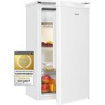 Exquisit Kühlschrank KS86-0-090E weiss | 79 L Volumen | Eisfach | Kühlschrank ohne Gefrierfach freistehend | LED | Kühlschrank klein 45cm Breite