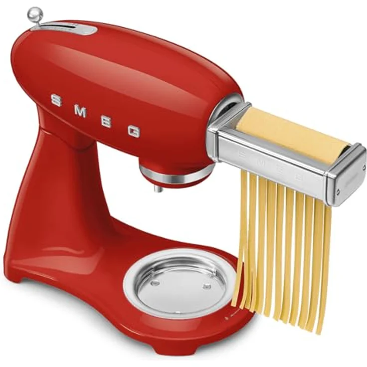 Smeg SMF05RDEU Küchenmaschine, Rot, 4,8 L Rührschüssel, Planetenrührwerk, 10 Geschwindigkeitsstufen, kippbarer Motorkopf – Bild 6