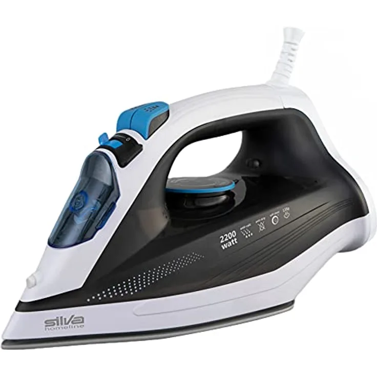 Silva Homeline DB 2201 Dampfbügeleisen Dunkelgrau, Weiß, Blau 2200W