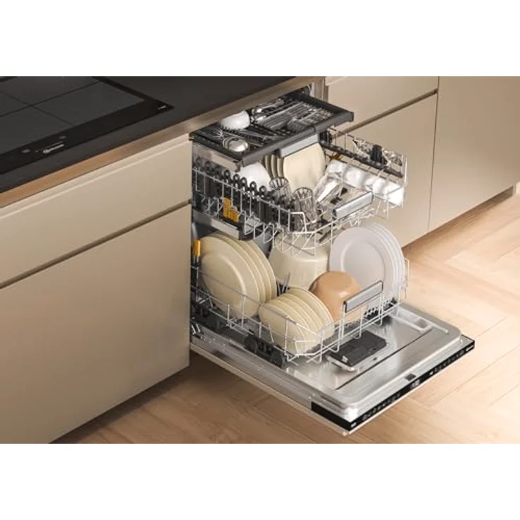 Bauknecht BD7I HF60 TUC Vollintegrierbarer Geschirrspüler/60 cm/15 Maßgedecke/PowerClean Pro-Effektive Hochdruckdüsen/Natural Dry-Automatische Türoffnung-Bessere Trocknung/MaxiSpace-Mehr Innenraum - Weiß – Bild 4