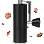 TIMEMORE Chestnut C3 PRO Kaffeemühle Manuelle, Edelstahl Kaffeemühle mit kegelförmigem Mahlwerk, Handkaffeemühle mit klappbarem Griff, für Espresso bis French Press - Schwarz