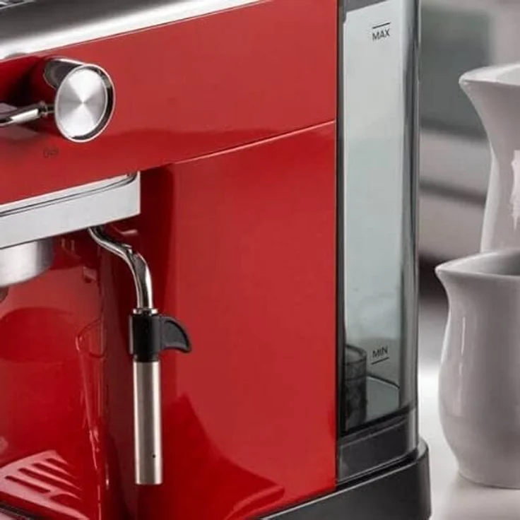 Ariete Perfetto Slim Manometro 1381/13, Siebträgermaschine, Rot – Bild 5