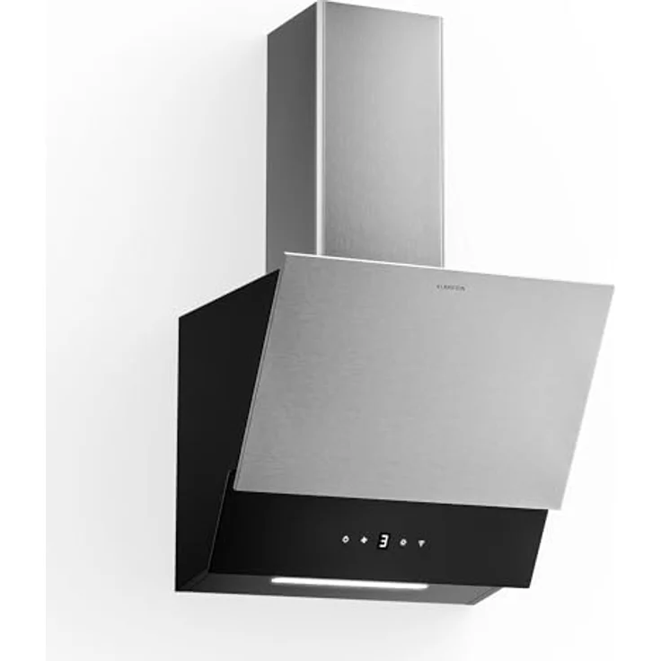 Klarstein Verosteel Dunstabzugshaube 45 cm, Kopffreihaube mit 624 m³/h, A++ Energieeffizienz, Touch-Bedienung, LED-Beleuchtung, Edelstahl & Glas, spülmaschinenfester Filter – Bild 1