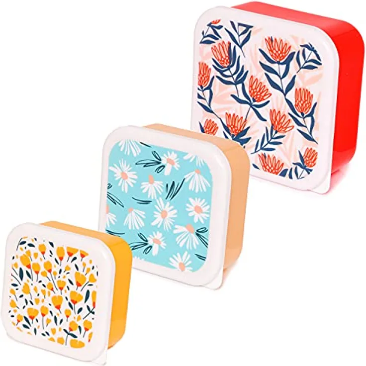 Puckator Set mit 3 Lunchboxen, Mehrfarbig, Standard