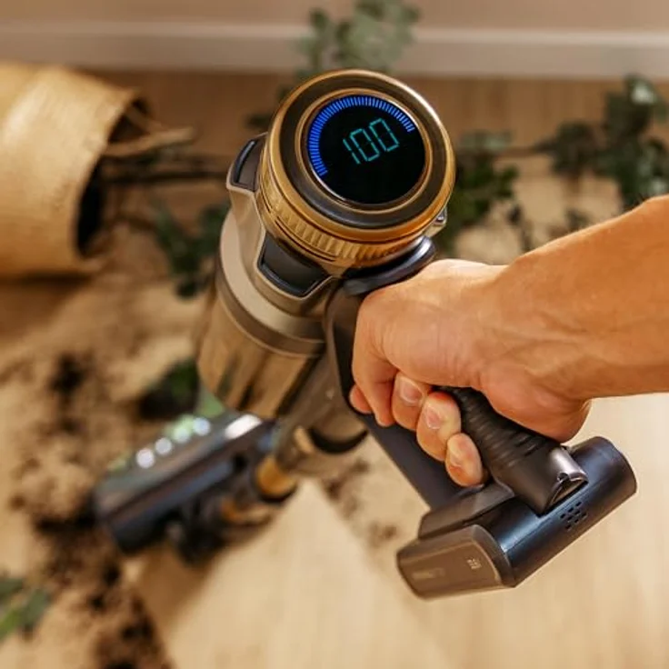 Cecotec Conga Rockstar RS90 Pet Flex, BLDC-Stielstaubsauger mit 600 W, 160 AW Saugleistung, Auto-Modus, Tierhaarbürste und flexibler Schlauch, reinigt bis zu 140 m² im Eco-Modus – Bild 10