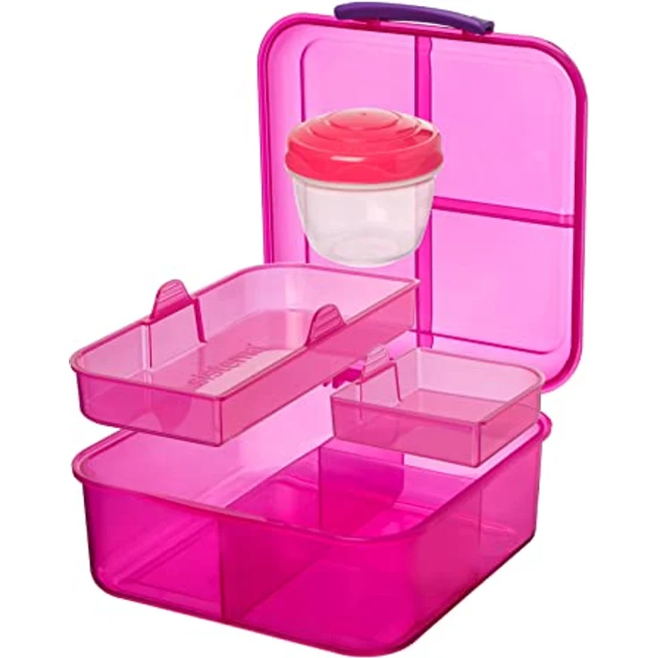 Sistema Lunch Bento Cube mit Fruit-Joghurt Topf, mehrfarbig, 1,25 Liter (Sortiert, Zufallsfarbe) – Bild 6
