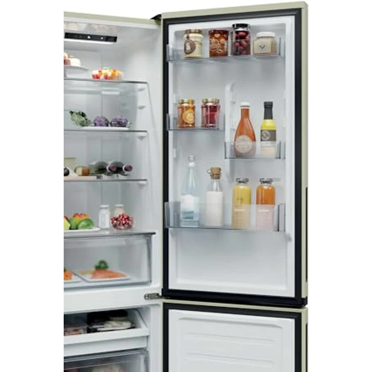 Candy CNCQ2T518EC, Freistehende Kühl-Gefrierkombination mit 279 l, Cremefarben, Total No Frost, Fresh 0 °C Zone, Multi-Air-Flow System – Bild 5