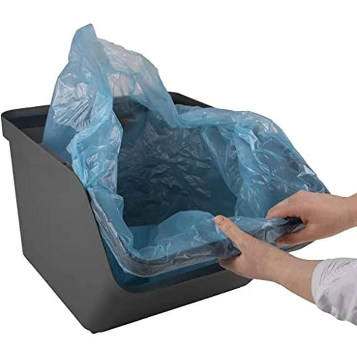 SUNWARE perfectly organised 3 Stück - Sigma Home Sortiereinheit, 49,3x38,8x29,8cm, 45 Liter - Anthrazit, recyceltes Material, stapelbar, mit Griffen – Bild 4