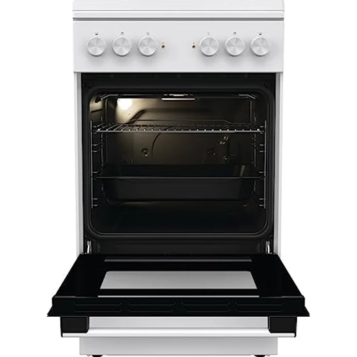 Gorenje GE5A23WH Standherd,  74 Liter, PerfectGrill, Pizza Mode 300°C, AquaClean, Made in Europe, weiß – Bild 3