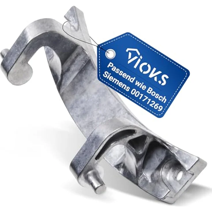 VIOKS Türscharnier Ersatz 171269 für Bosch Siemens Neff Balay, langlebig und leicht montierbar, 135 x 38 x 24 mm – Bild 1