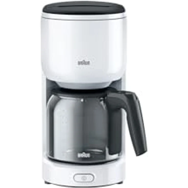 Braun KF 3100 WH Filterkaffeemaschine, Kaffeemaschine für 10 Tassen Filterkaffee, Tropf-Stopp, OptiBrew System, Weiß – Bild 2