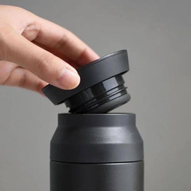 Travel Tumbler – Isolierte Flasche Large schwarz – Bild 4