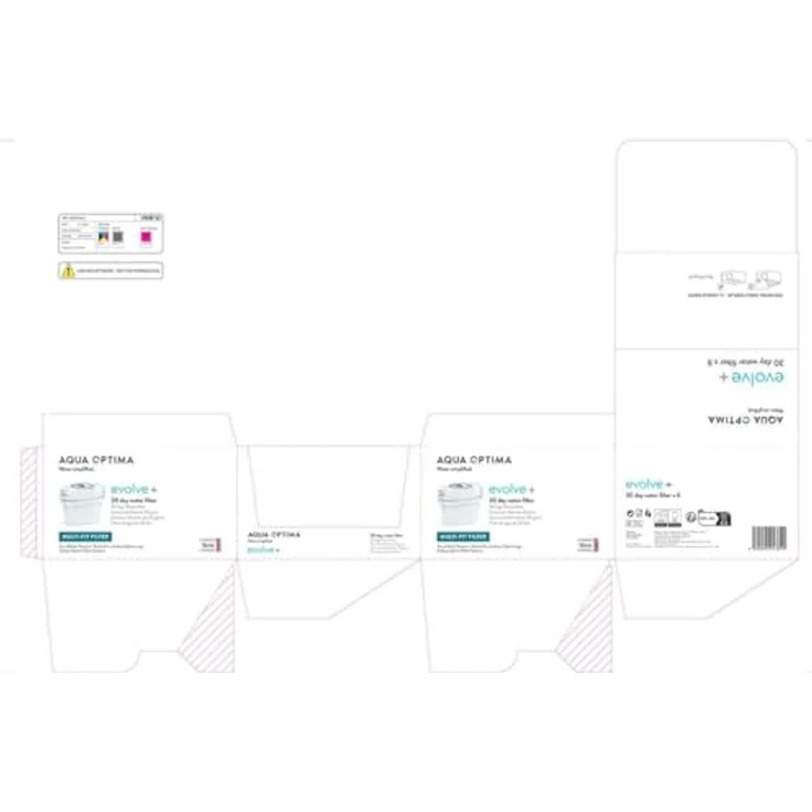 Aqua Optima Single Life Evolve Filter Karaffe Wasser 30 Tage Weiß, Nachhaltige Herstellung, geringeres CO2, Reduzierung von gasförmigen Schadstoffen in die Atmosphäre, Garantierte Sicherheit – Bild 5