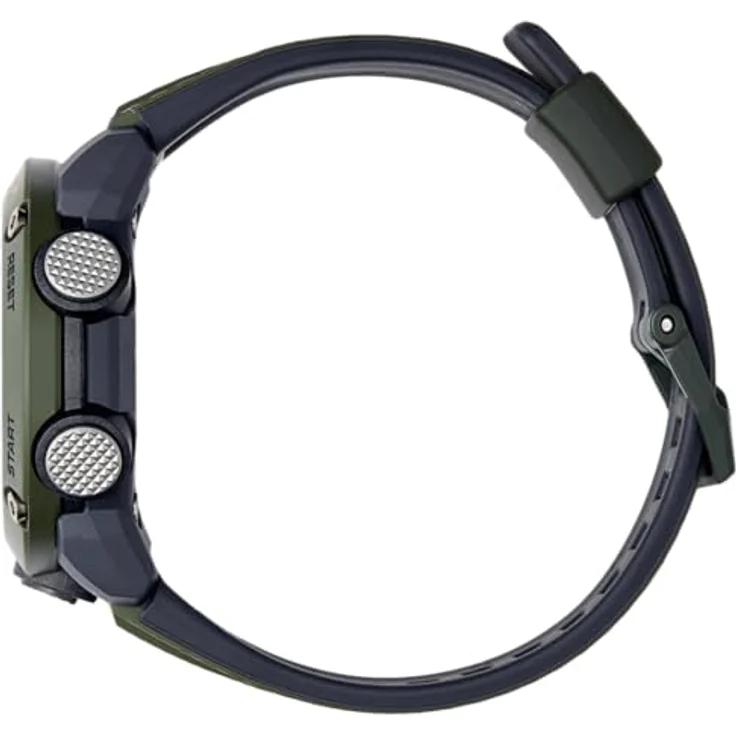 Casio GA-2000-3AER, Herren Quartz Armbanduhr mit 49mm Gehäusegröße, analog/digital Zifferblatt und khakifarbenem Rubber Strap – Bild 3