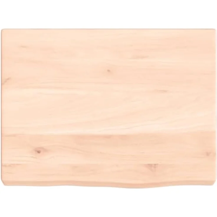 "vidaXL Schneidebrett Waschtischplatte 40x30x(2-4) cm Massivholz Unbehandelt, Eichenholz mit Naturkante" – Bild 3