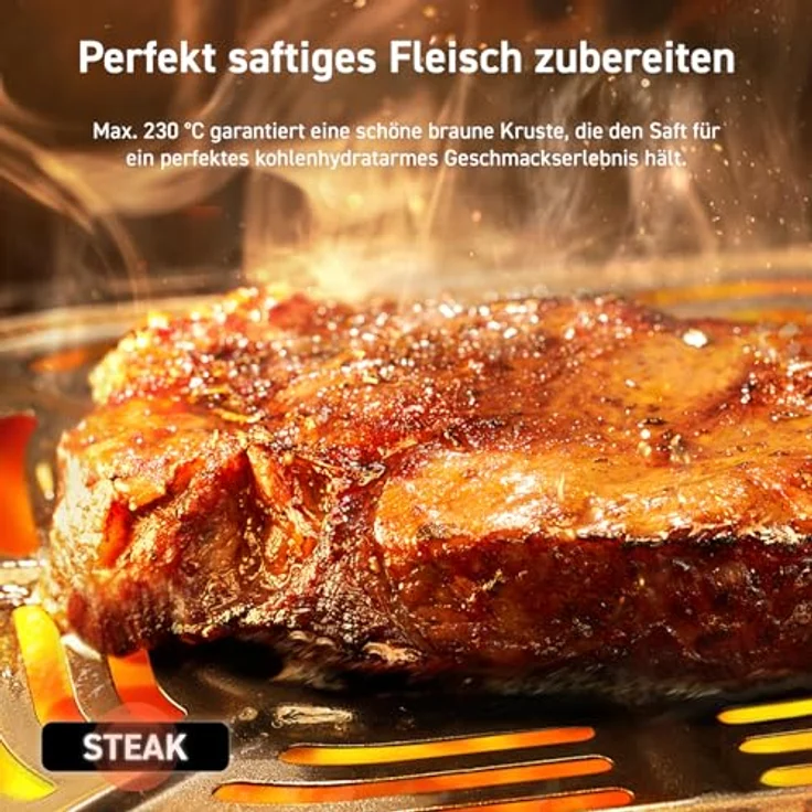 Cosori Heißluftfritteuse 4,7L, Max 230°C, 7-in-1 mit 100 Rezepten und leiser Betrieb, spülmaschinenfest – Bild 4