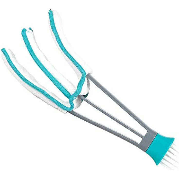Beldray LA07781EU7 2in1 Mikrofaser Jalousetta, Heizkörperreiniger, Jalousienreiniger mit Zwei Ersatzreinigungspads, Staubwedel für Jalousien, Rollläden, Lamellen, Staubsammler, Reinigungstuch