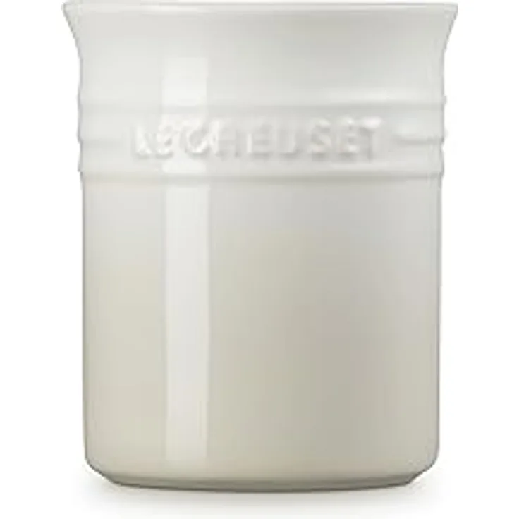 Le Creuset Topf für Kochkellen aus Steinzeug, 1,1 Liter, Meringue, 71501117160001