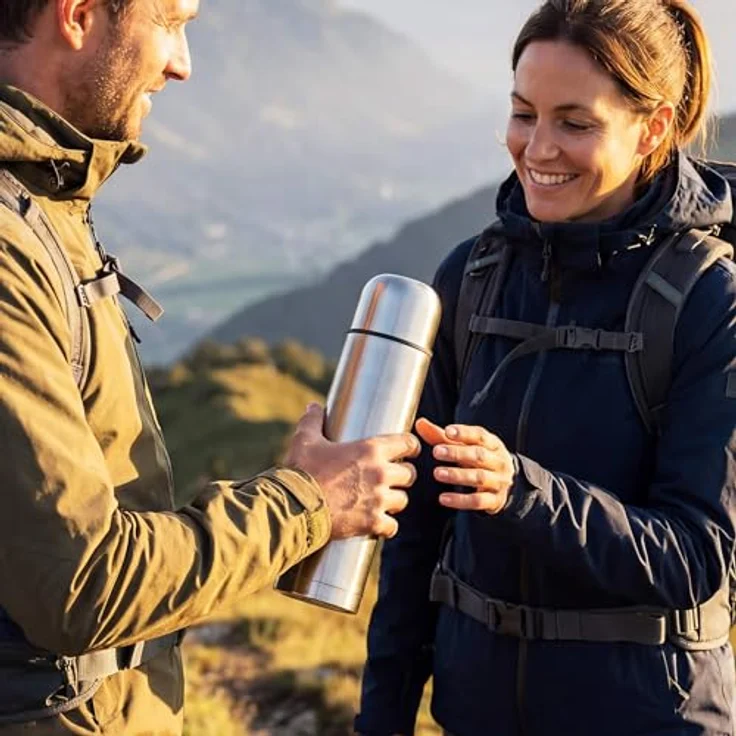 Gräwe Isolierflasche THERMOHOME, 1 l, silber – Bild 4