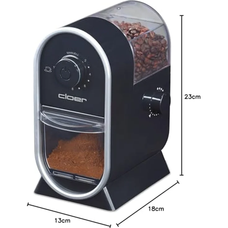Cloer 7560, Kaffeemühle, Schwarz – Bild 12