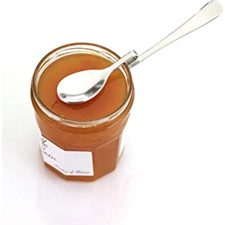 KitchenCraft Marmeladenlöffel, für Marmelade, Sirup und Melasse, Anti-Rutsch Knick zum Einhängen, Edelstahl, 15 cm – Bild 3