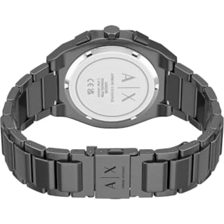 Armani Exchange AX4296 Herren 42MM Gunmetal Edelstahl Uhr mit analogem Chronographen und anthrazitfarbenem Zifferblatt, 50m wasserdicht – Bild 5