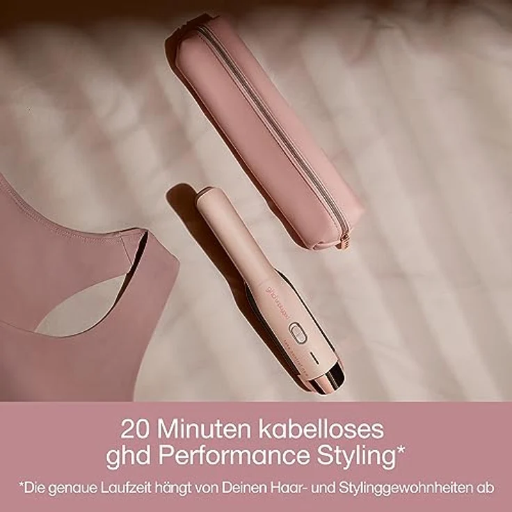 ghd unplugged Pink Peach styler, Kabelloses Glätteisen mit Hybrid Co-Lithium Technologie – Bild 5