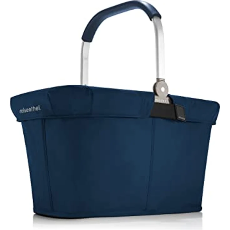 reisenthel carrybag Cover Dark Blue– Stabiler Einkaufskorb mit viel Stauraum und praktischer Innentasche – Elegantes und wasserabweisendes Design – Bild 4