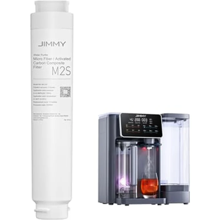 Jimmy Wassersprudler Matrix S9, Gekühlter Sprudelwasserbereiter mit umweltfreundlichem CO₂-System und 2 BPA-freien Flaschen – Bild 2
