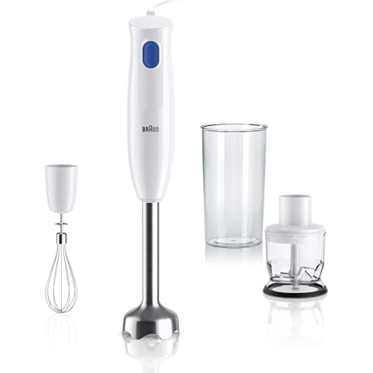 Braun MQ10.202M Stabmixer MultiQuick 1, Stabmixer, Blau, Weiss – Bild 1