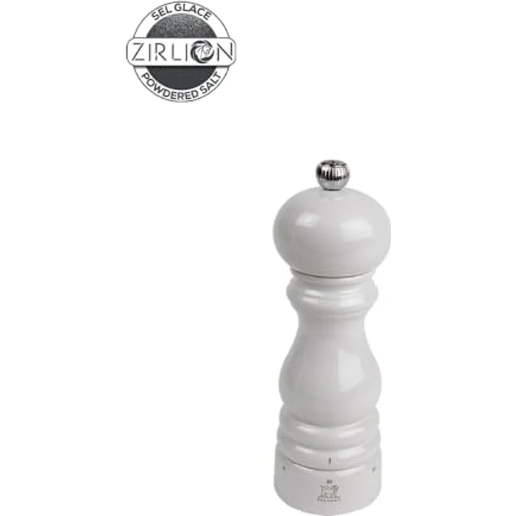 PEUGEOT Salzmühle PARIS, 18 cm Perlgrau Buchenholz, uSelect Zirkonia-Mahlwerk mit 6-stufiger Mahlgradeinstellung – Bild 2