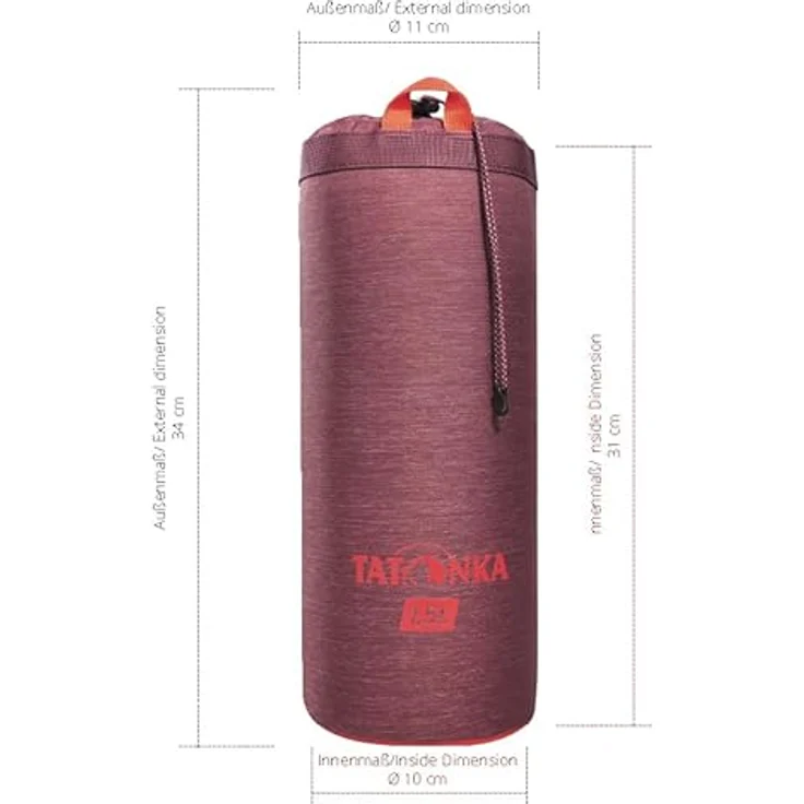 Tatonka Thermo Bottle Cover bordeaux red - Größe 1,5 Liter – Bild 4