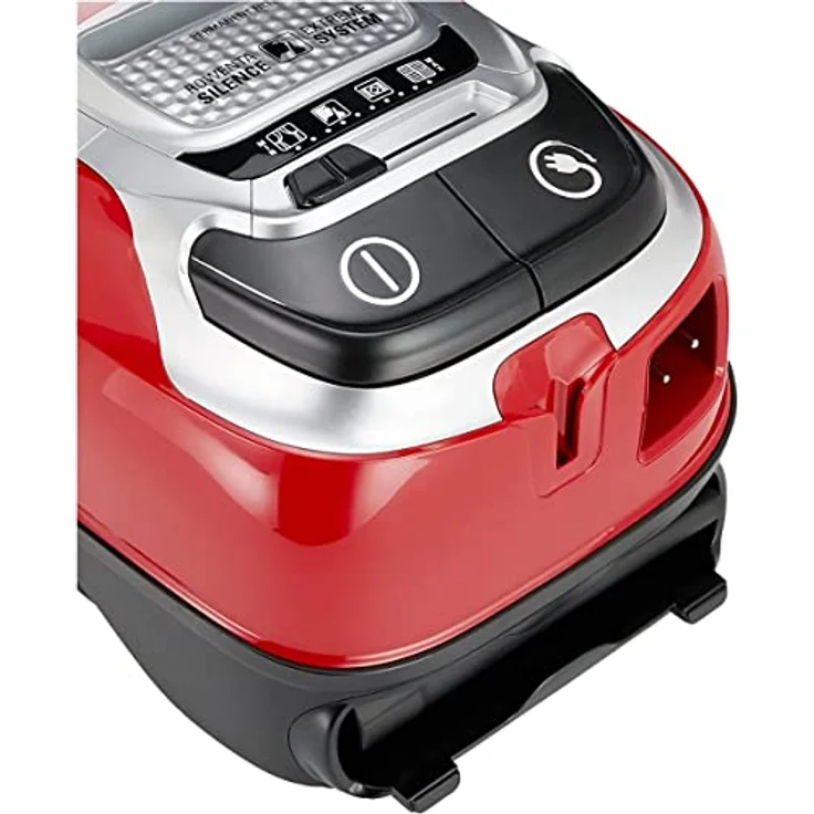 Rowenta RO7473EA Silence Force Allergy+ Bodenstaubsauger mit Beutel (große Staubbeutelkapazität: 4,5 Liter, extrem leise, hocheffiziente Bodendüse, langlebiger EffiTech-Motor) schwarz-rot – Bild 6