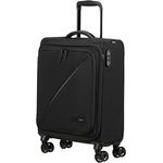 American Tourister Take2Cabin - Spinner S, Handgepäck, 55 cm, 38.5 L, Schwarz (Black) - Recyceltes PET-Material, TSA-Schloss, leise Rollen
