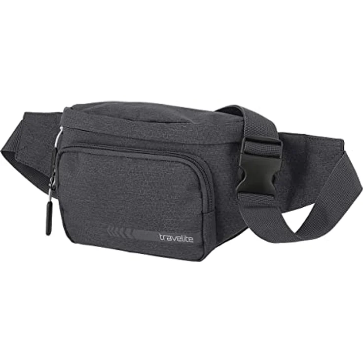 travelite Gürteltasche Kick Off, Polyester, geräumiges Hauptfach mit verstellbarem Riemen, schwarz – Bild 4
