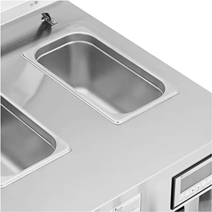 Royal Catering Softeismaschine 33 l/h Frozen Joghurt Sorbet Gastro 2140 W 3 Sorten, Silbern – Bild 6