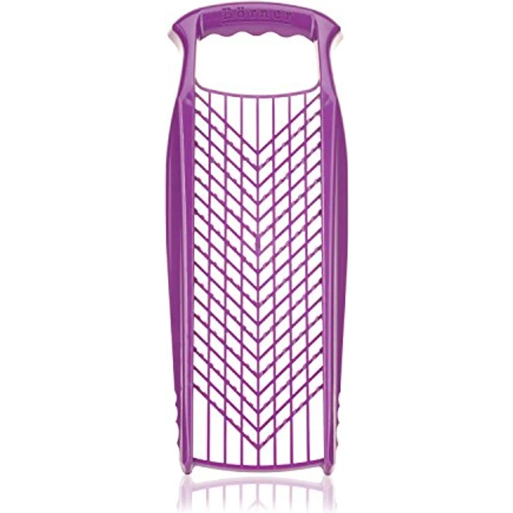 Börner Reibe PowerLine (Fein & Grob) • Küchenreibe für Gemüse, Obst und Käse • Gemüsereibe beidseitig verwendbar • Gemüsehobel • Käsereibe • Küchenhobel (Violett) – Bild 1