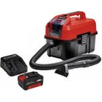 Einhell Akku-Nass-Trockensauger TE-VC 18/10 Li +, kabellos mit 10 Liter Volumen, schwarz