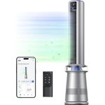 Dreo Turmventilator MC710S, Luftreiniger, intelligenter 2-in-1-Ventilator, 114 cm (45 Zoll), Geschwindigkeit 8 m/s, Oszillation 120°, 24-Stunden-Timer, Lüfter ohne Flügel