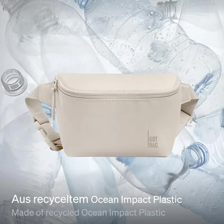 Got Bag Gürteltasche 17 cm, beige, 100% PET, 17 x 7,5 x 14 cm – Bild 2